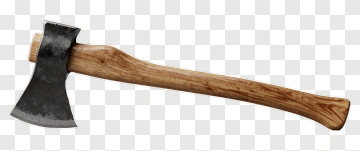 Axe With Wooden Handle PNG