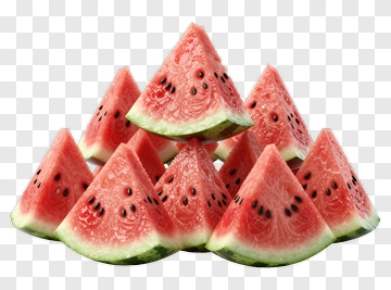Fresh Watermelon Slices PNG