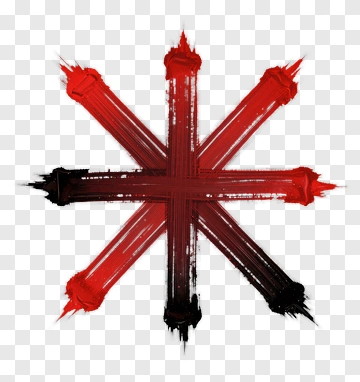 Red And Black Star PNG