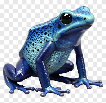 Blue Frog PNG