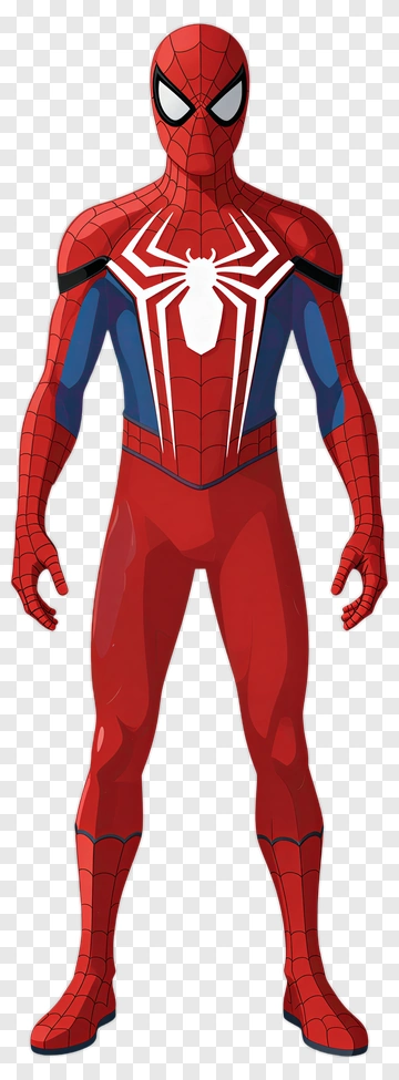 Spider-Man In Red And Blue Suit PNG