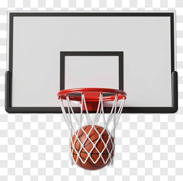 Basketball In Hoop PNG