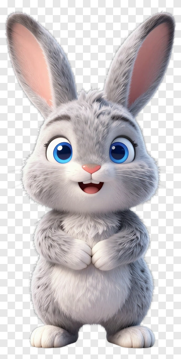 Cute Cartoon Rabbit PNG