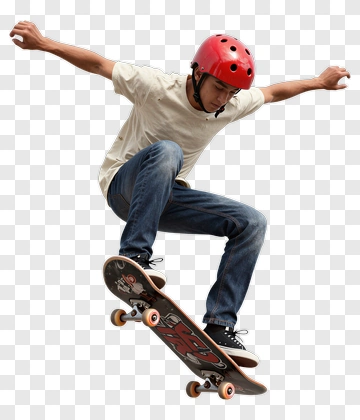 Skateboarder In Mid-air Trick PNG
