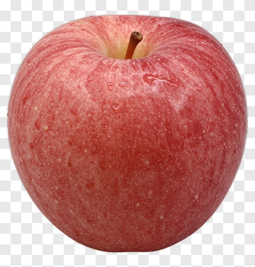 Red Apple With Water Droplets PNG