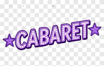 Cabaret Neon Sign With Stars PNG