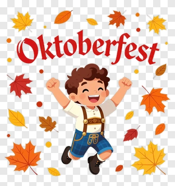 Boy Celebrating Oktoberfest PNG