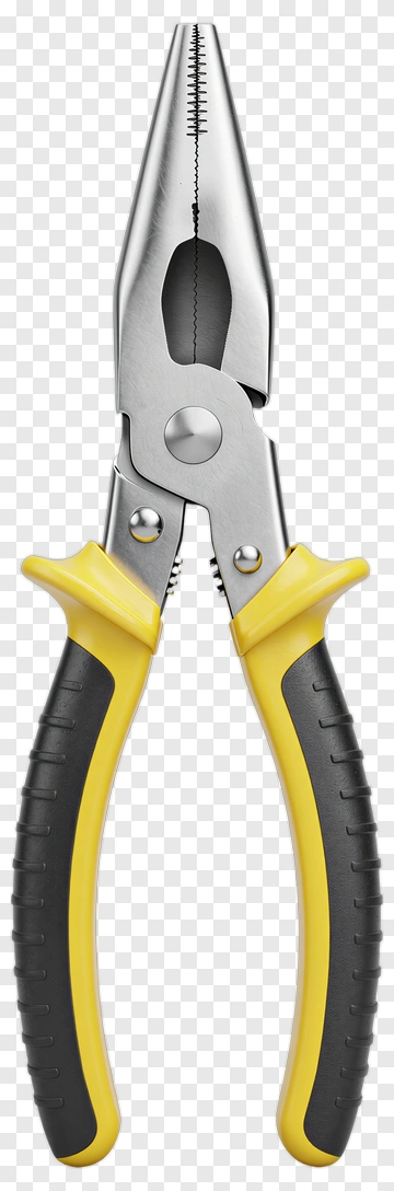 Adjustable Pliers With Yellow And Black Handles PNG