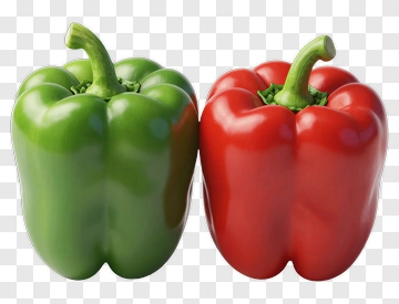 Green And Red Peppers PNG