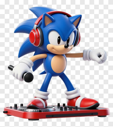 Sonic The Hedgehog DJ PNG