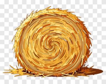 Cartoon Hay Bale PNG