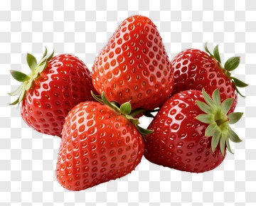 Fresh Red Strawberries PNG