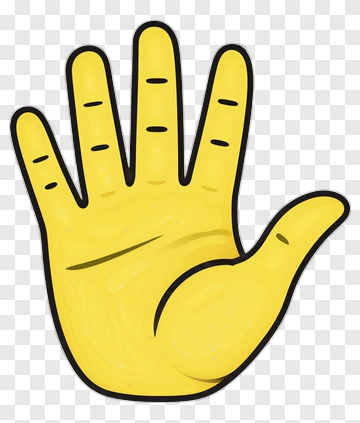 Yellow Hand PNG