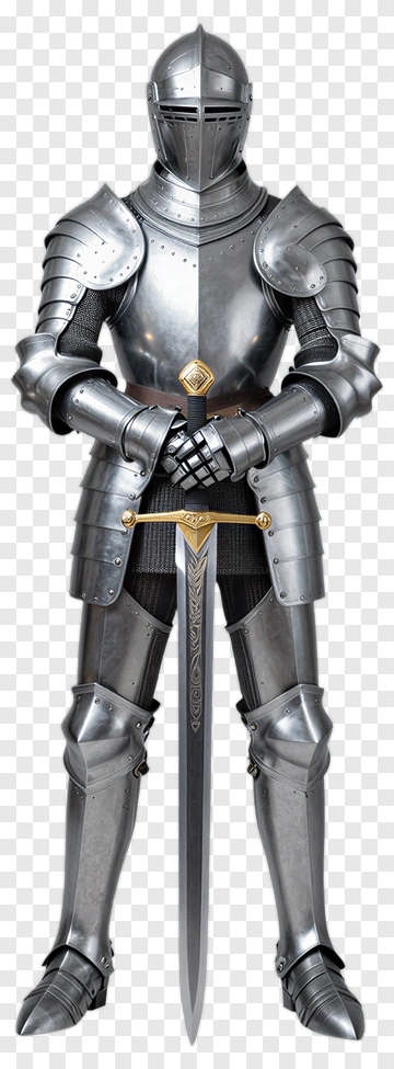 Full Plate Knight With Sword PNG