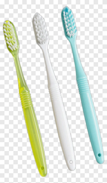 Three Toothbrushes PNG
