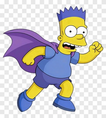 Bart Simpson As A Superhero PNG