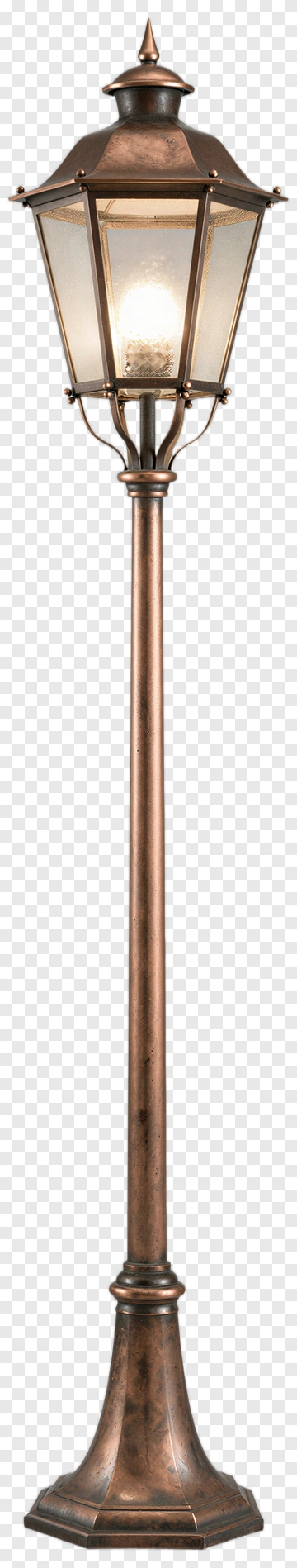 Vintage Bronze Street Lamp PNG