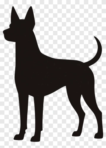 Black Dog Silhouette PNG