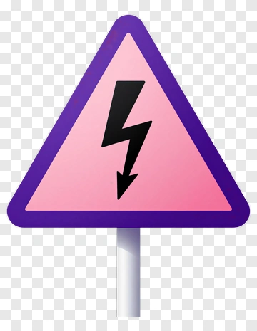 Electrical Hazard Warning Sign PNG