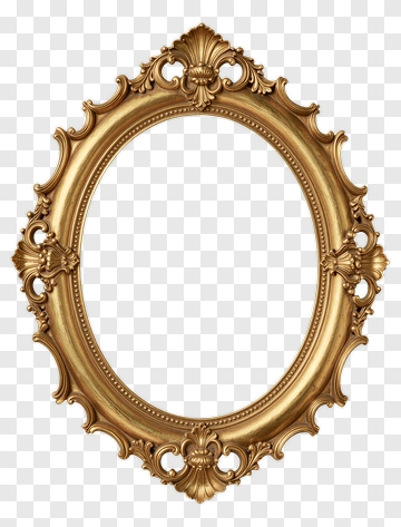 Ornate Gold Frame PNG