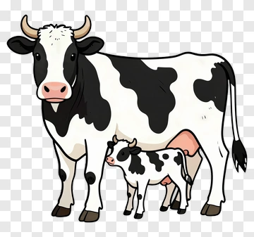 Cow And Calf PNG