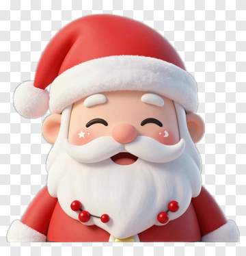 Happy Santa Claus Cartoon Character PNG