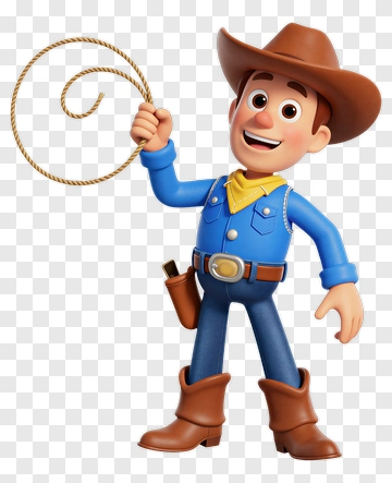 Cowboy Toy Character PNG