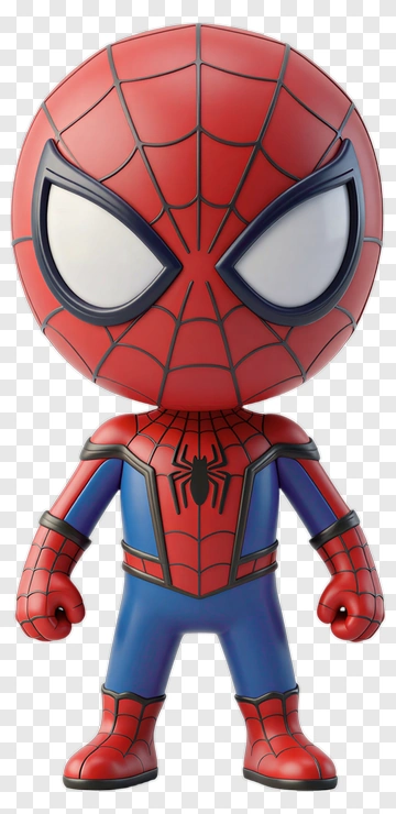 Spider-Man Cartoon Figure PNG