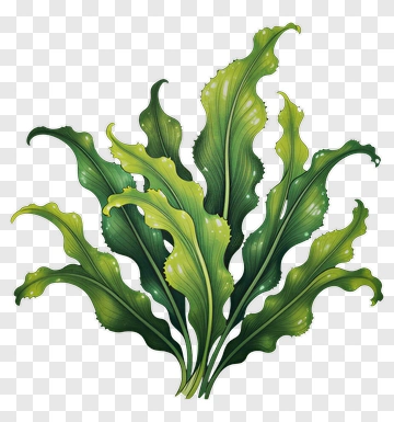 Green Fern Leaf Illustration PNG