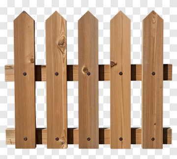 Wooden Picket Fence PNG