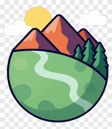 Mountain Forest Landscape PNG