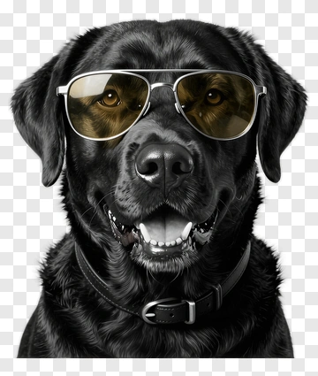 Cool Labrador In Sunglasses PNG