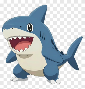 Shark Pokemon Character PNG