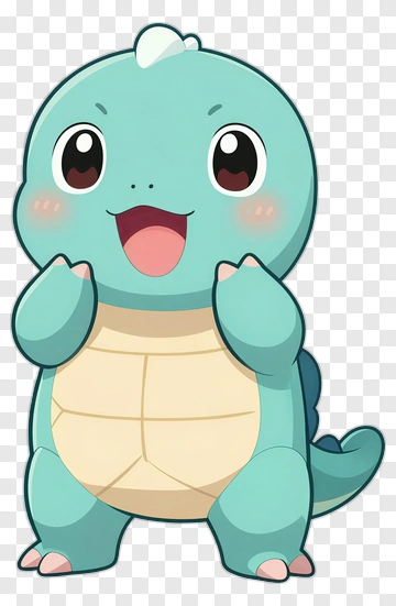 Cute Cartoon Turtle Character PNG