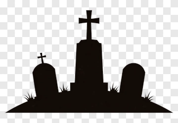 Gravestone With Cross PNG