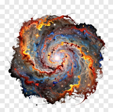 Cosmic Spiral Galaxy PNG