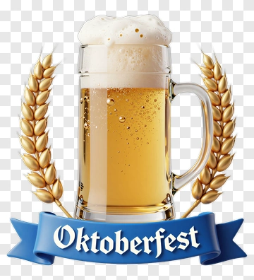 Oktoberfest Beer Mug With Wheat Ears PNG