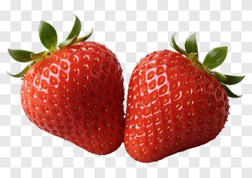 Two Fresh Strawberries PNG