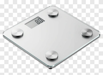 Digital Glass Scale With Metal Buttons PNG