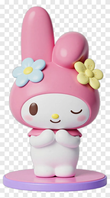 My Melody Cute Bunny Figurine PNG