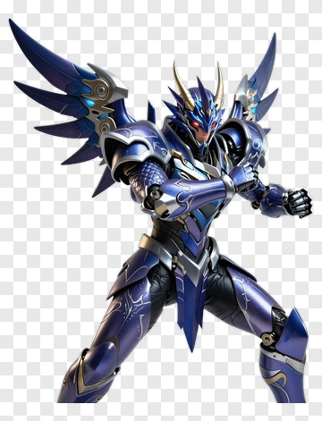 Blue Dragon Knight Action Figure PNG