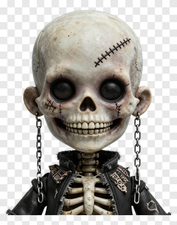 Stitched Skeleton Doll PNG