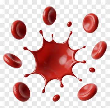 Red Blood Cell Splatter PNG
