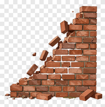 Broken Brick Wall PNG