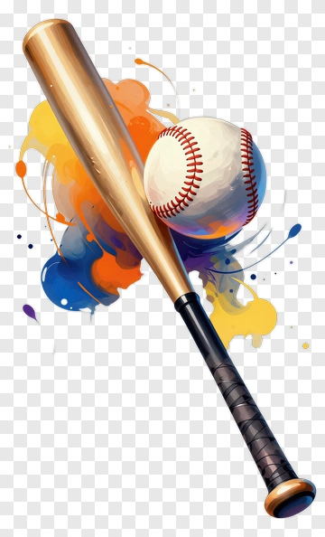 Baseball Bat And Ball PNG