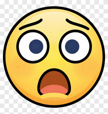 Surprised Face Emoji PNG
