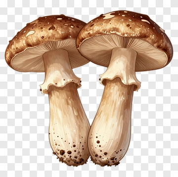 Two Mushrooms PNG