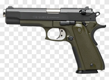 Green And Black Pistol PNG