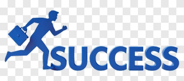 Man Running Toward Success PNG