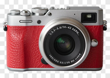Red And Silver Camera PNG